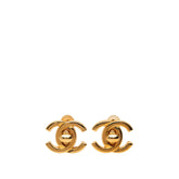 シャネル ヴィンテージ ターンロック ココマーク イヤリング ゴールド メッキ レディース CHANEL 【中古】